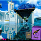 A screenshot of Neon White shows a demon standing among large white buildings and clouds.